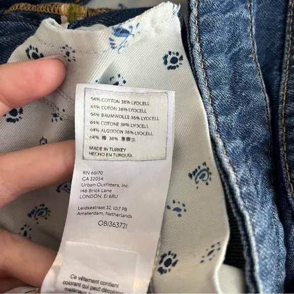 PILCRO x ANTHROPOLOGIE The Annie Speckled Wide-Leg Jeans - Picture 12 of 13